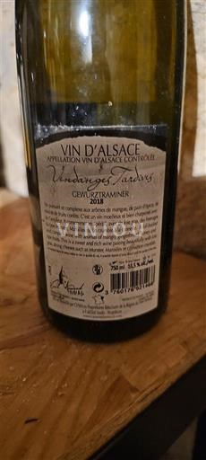 Alsacia Kientzler Vendanges Tardives Gewurztraminer 2018