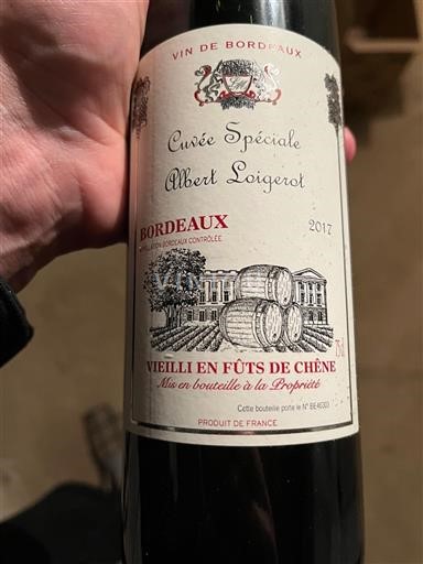 Bordeaux Albert Loigerot Spéciale 2017