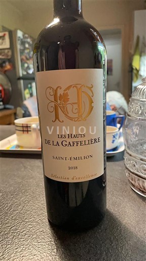 Bordeaux Saint-Émilion Les Hauts de la Gaffelière Sélection d'excellence 2018