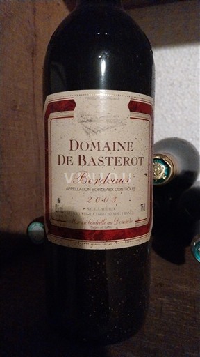 Bordeaux Domaine Basterot 2003