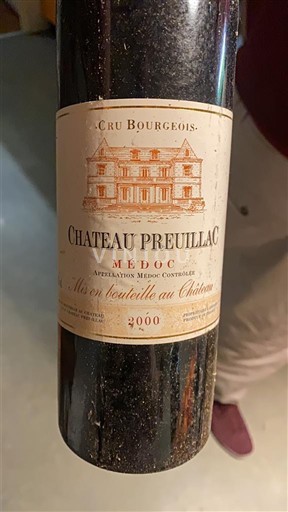 Bordeaux Médoc Château Preuillac 2000