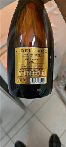 Loirevallei Crémant de Loire J. Delmare Brut Prestige 2012