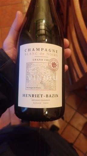 Šampanja Šampanjec Grand Cru Henriet-Bazin Blanc de Noirs Neleten.