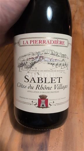 Vine Rouge sec La Pierradière 2022 Frankrig Rhône-dalen Ikke specificeret AOC