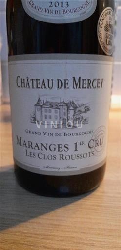 Bourgogne Maranges Premier Cru Château Mercey Les Clos Roussots 2013