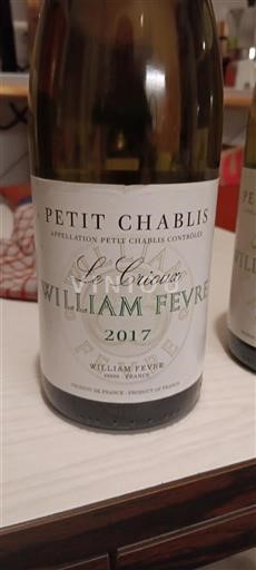 Bourgondië Petit-Chablis William Fèvre Le Crioux 2017