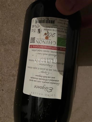 Vale do Loire Chinon Domaine L'Oubliée Elégance 2021