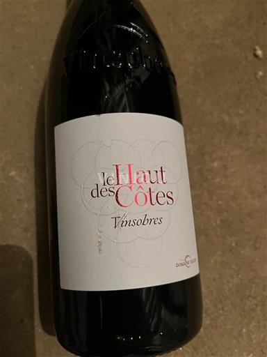 Valle del Rodano Vinsobres Domaine Jaume Le Haut des Côtes 2018