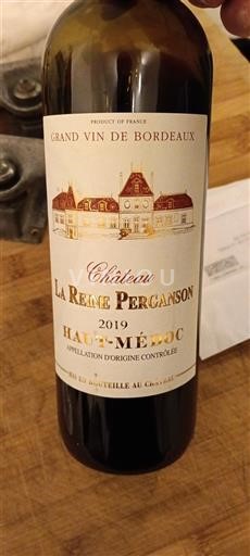 Bordeaux Haut-Médoc Château La Reine Perganson 2019