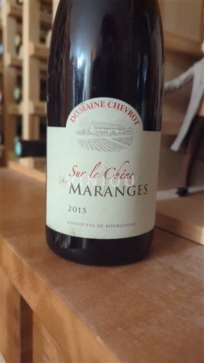 Bourgogne Maranges Domaine Chevrot Sur le Chêne 2015