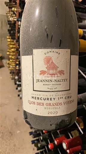 Borgogna Mercurey Premier Cru Domaine Jeannin-Naltet Clos des Grands Voyens 2020