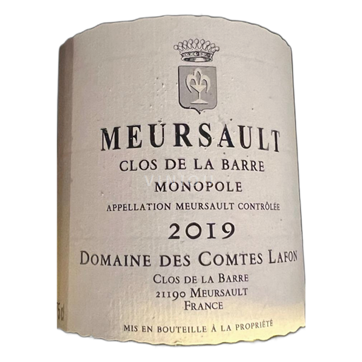 Burgundija Meursault Domaine S Comtes Lafon Clos de la Barre Monopole 2019