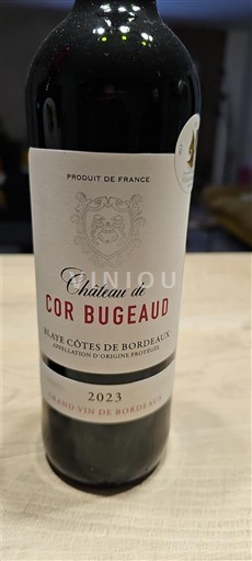 Bordeaux Blaye-Côtes-de-Bordeaux Château Cor Bugeaud 2023