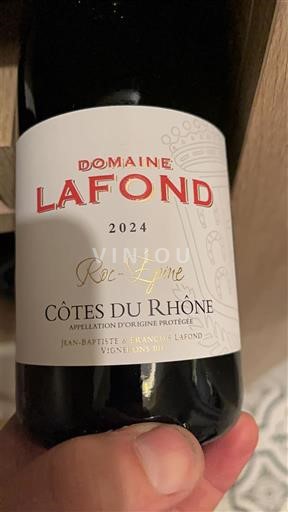Vallée du Rhône Côtes-du-rhône Domaine Lafond Roc-Epine 2024