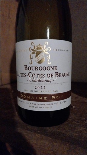 Bourgogne Côte-de-beaune Domaine Roy 2022