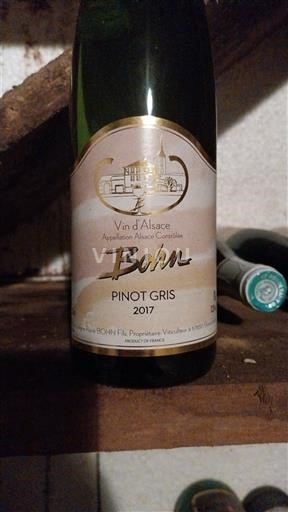 Alsace Pinot Grigio Bohn 2017