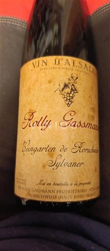 Alsace Rolly Gassmann Weingarten de Rorschwihr Sylvaner 2011