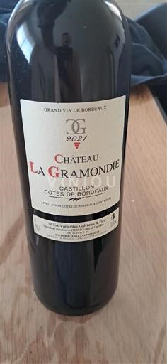 Bordeaux Côtes-de-Bordeaux Château La Gramondie 2021