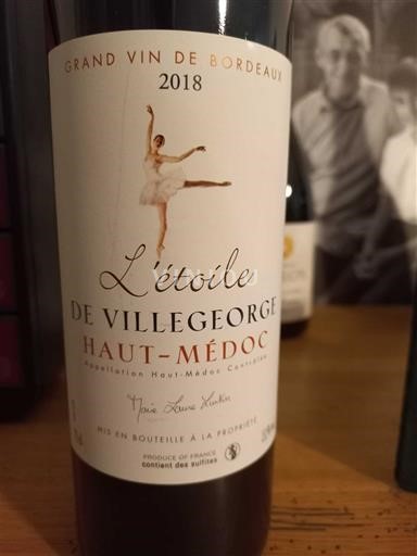 Bordeaux Haut-Médoc Château Villegeorge L'étoile 2018