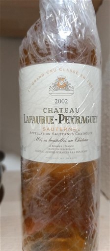 Burdeos Sauternes Grand Cru Lafaurie-Peyraguey 2002