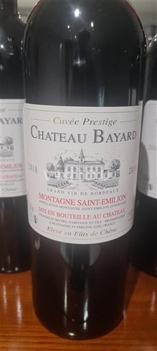 Bordeaux Montagne-saint-émilion Château Bayard Prestige 2018