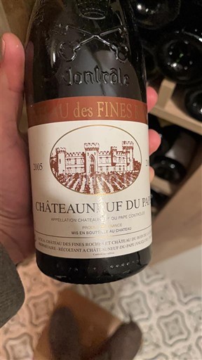 Rona dolina Châteauneuf-du-Pape Château S Fines Roches 2005