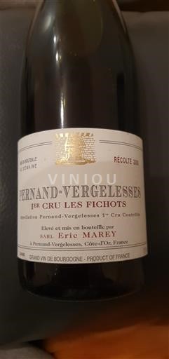 Víno Rouge sec Les Fichots Eric Marey 2006 Francie Burgundsko Pernand-Vergelesses AOC Premier Cru