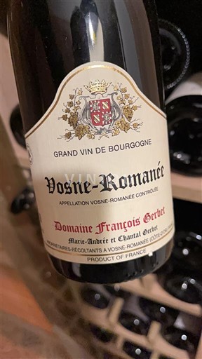 Bourgogne Vosne-romanée Domaine François Gerbet 2012