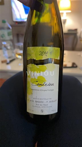 Vinhos Blanc sec G. & D. Badou - T. Guillot 2019 França Vale do Ródano Condrieu AOC