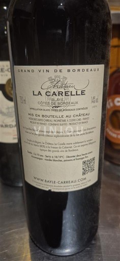 Bordeaux Côtes-de-Bordeaux Château La Carelle 2016