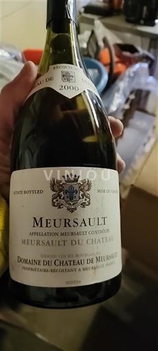 Wines Blanc sec Meursault du Château Domaine Château de Meursault 2000 France Burgundy Meursault AOC