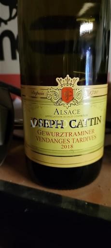 Alsasko Gewürztraminer Joseph Cattin Gewurztraminer Vendanges Tardives 2018