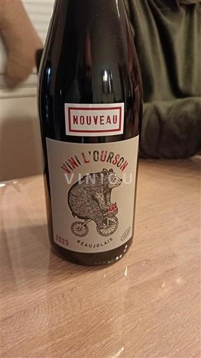 Beaujolais Beaujolais Nouveau Vin l'Ourson Nouveau 2025