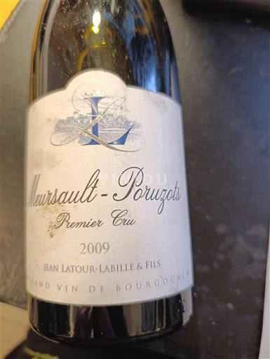 Vini Blanc sec Jean Latour-Labille & Fils 2009 Francia Borgogna Meursault AOC Premier Cru