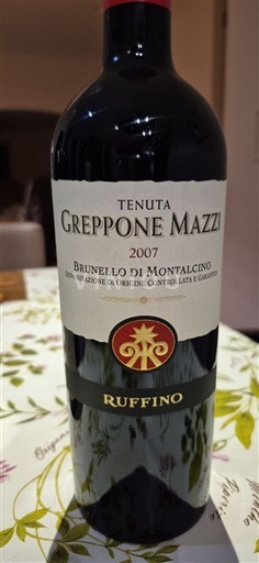 Toscana Brunello di Montalcino Tenuta Greppone Mazzi 2007