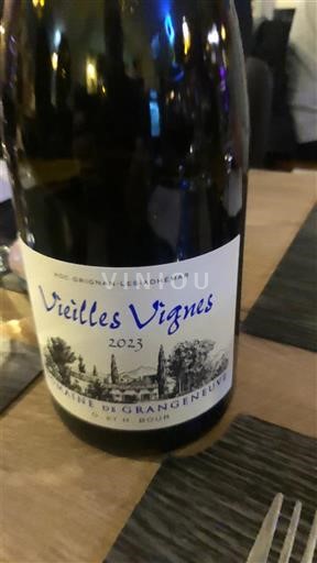 Údolí Rhôny Grignan-les-adhémar Domaine Grangeneuve Vieilles Vignes 2023