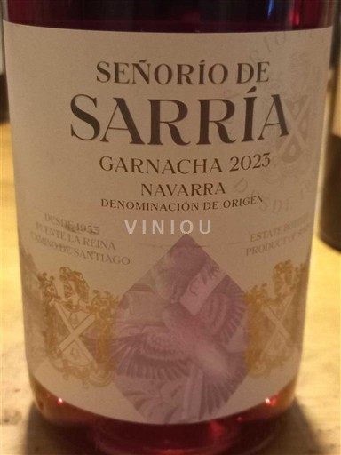 Navarra Señorío de Sarría Garnacha 2023