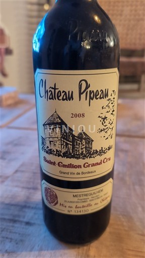 Bordeaux Saint-Émilion Grand Cru Grand Cru Château Pipeau 2008