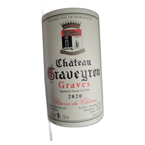 Bordeaux Graves Château Graveyron Réserve du Château 2020