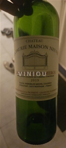 Бордо Лаланд-де-Помроль Château Faurie Maison Neuve 2019