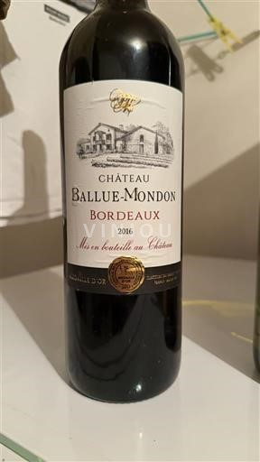 Bordeaux Château Ballue-Mondon 2016