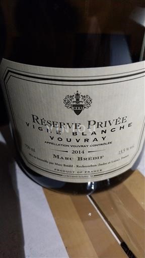 Loiredalen Vouvray Marc Brédif Réserve Privée Vigne Blanche 2014