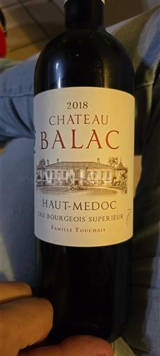 Bordeaux Haut-Médoc Château Balac 2018