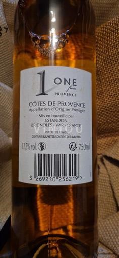 Provence Côtes-de-Provence Estandon One from Provence Không niên vụ