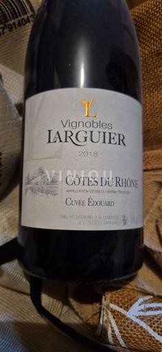 Rona dolina Côtes-du-Rhône Vignobles Larguier Édouard 2018