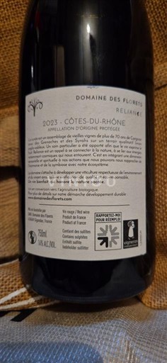 Rhônedalen Côtes du Rhône Domaine S Florets Reliance 2023