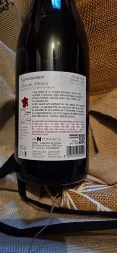 Rhônedalen Côtes du Rhône La Nyonçaise Réjouissance 2024