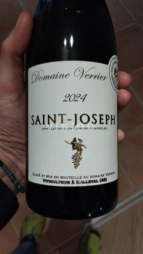Rượu vang Rouge sec Domaine Verrier 2024 Pháp Thung lũng Rhône Saint-Joseph AOC