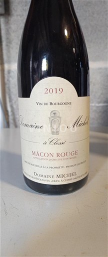 Wijnen Rouge sec à Clessé Domaine Michel 2019 Frankrijk Bourgondië Mâcon en mâcon-dorpen AOC