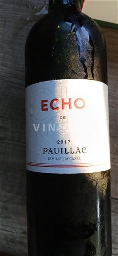 Bordeaux Pauillac Lynch-Bages Echo 2017